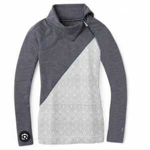 Smartwool Grey Merino Wool Turtleneck Cowl Sweater Womens Sz M